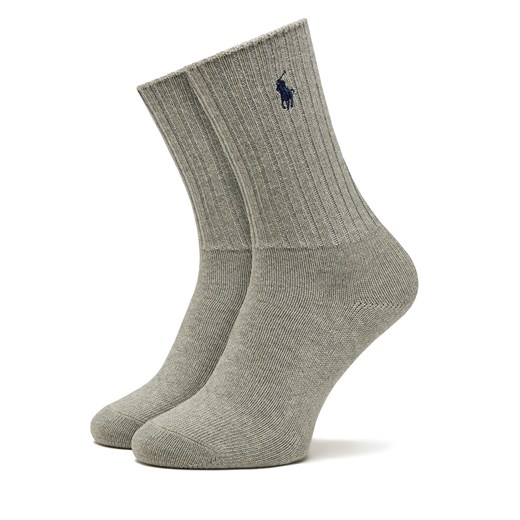 Skarpety wysokie damskie Polo Ralph Lauren 455846847013 Szary Polo Ralph Lauren one size eobuwie.pl