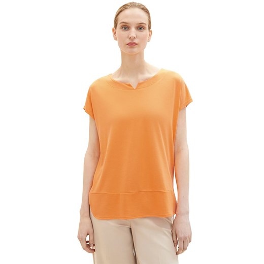Tom Tailor Koszulka w kolorze pomarańczowym ze sklepu Limango Polska w kategorii Bluzki damskie - zdjęcie 178229599