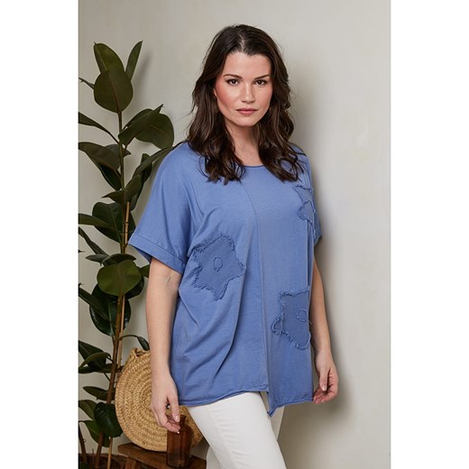 Curvy Lady Bluzka w kolorze niebieskim Curvy Lady 44/46 Limango Polska wyprzedaż