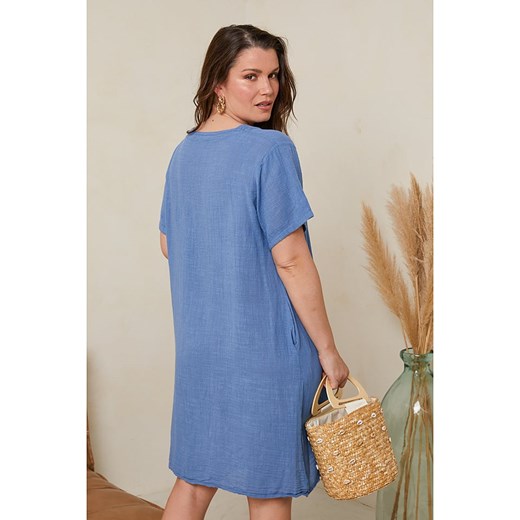 Curvy Lady Sukienka w kolorze błękitnym Curvy Lady 48/50 wyprzedaż Limango Polska