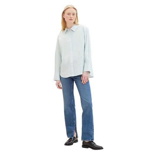 Tom Tailor Koszula w kolorze turkusowo-białym Tom Tailor L Limango Polska okazja