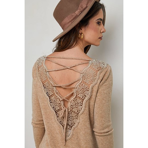Soft Cashmere Sweter w kolorze karmelowym Soft Cashmere 34/36 okazyjna cena Limango Polska