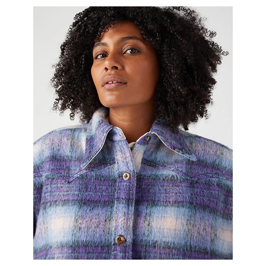 Wrangler Kurtka koszulowa w kolorze fioletowo-błękitnym Wrangler M Limango Polska okazja