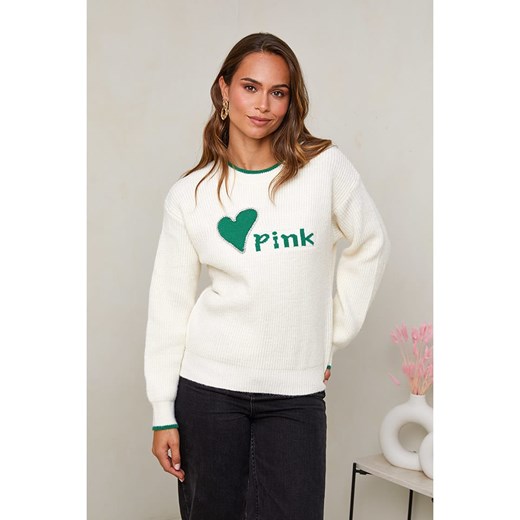 Soft Cashmere Sweter w kolorze białym Soft Cashmere 38/40 promocyjna cena Limango Polska