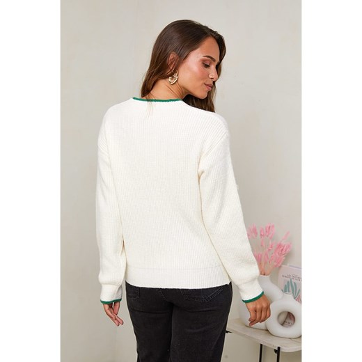 Soft Cashmere Sweter w kolorze białym Soft Cashmere 38/40 Limango Polska wyprzedaż