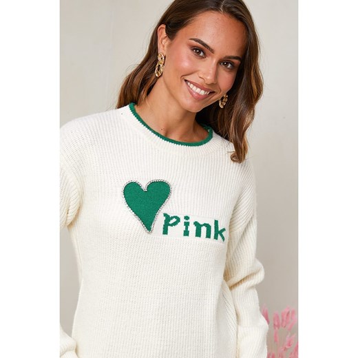 Soft Cashmere Sweter w kolorze białym Soft Cashmere 38/40 promocyjna cena Limango Polska