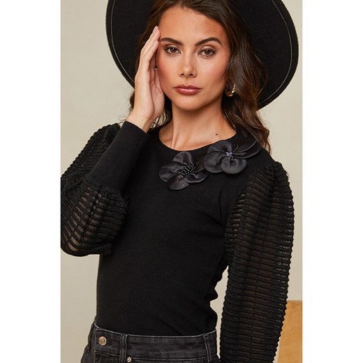 L&apos;armoire de Suzette Sweter w kolorze czarnym L'armoire De Suzette 36/38 wyprzedaż Limango Polska