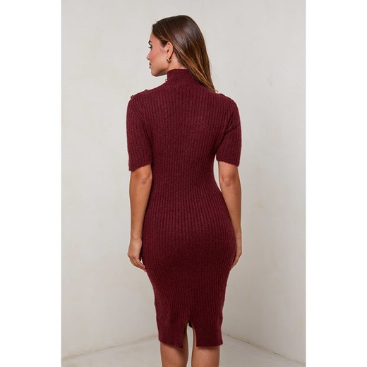 L'armoire de Suzette Sukienka dzianinowa w kolorze bordowym L'armoire De Suzette 36/38 Limango Polska wyprzedaż