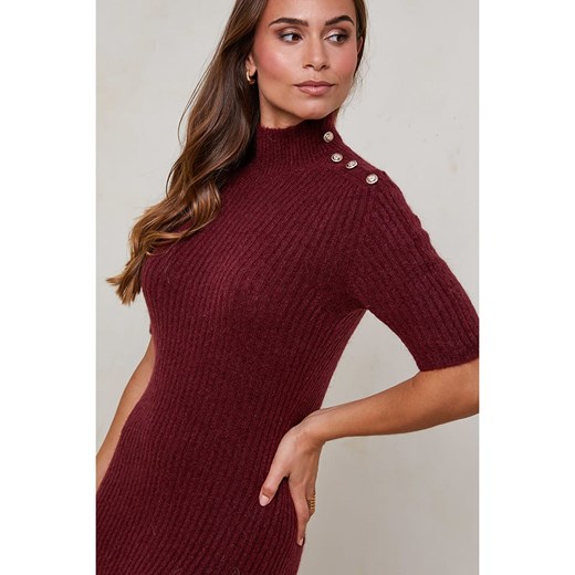 L'armoire de Suzette Sukienka dzianinowa w kolorze bordowym L'armoire De Suzette 36/38 okazyjna cena Limango Polska