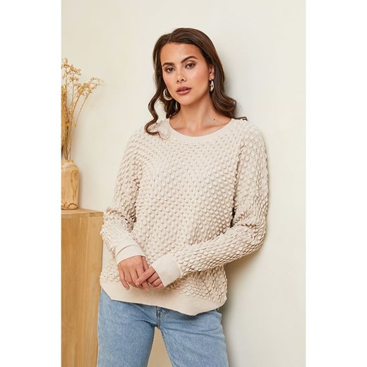 Soft Cashmere Sweter w kolorze beżowym ze sklepu Limango Polska w kategorii Swetry damskie - zdjęcie 178232928
