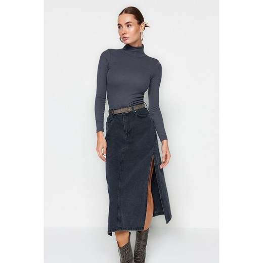 trendyol Koszulka w kolorze antracytowym Trendyol S wyprzedaż Limango Polska