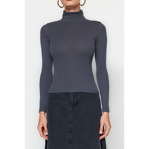 trendyol Koszulka w kolorze antracytowym Trendyol S Limango Polska okazyjna cena