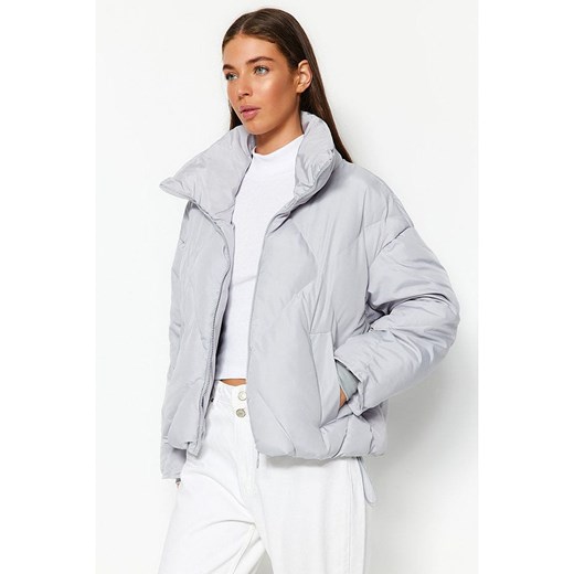 trendyol Kurtka przejściowa w kolorze jasnoszarym Trendyol S promocja Limango Polska