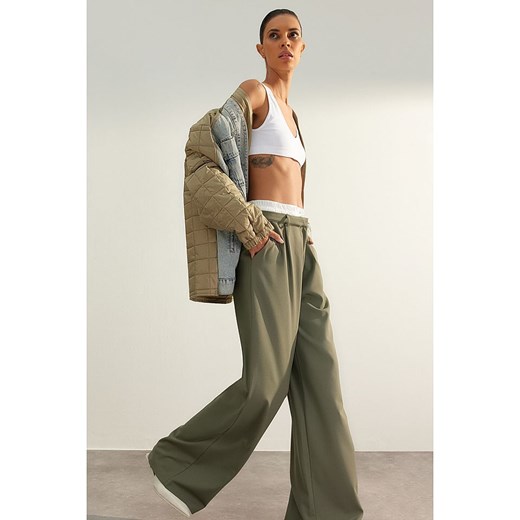 trendyol Spodnie w kolorze zielonym Trendyol 38 Limango Polska okazyjna cena