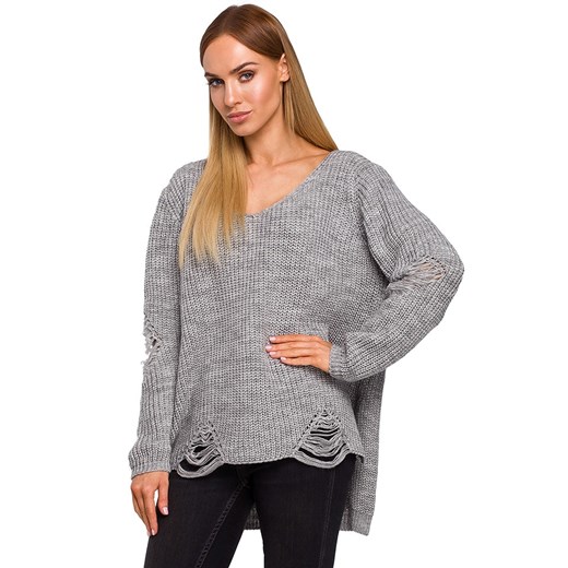made of emotion Sweter w kolorze szarym ze sklepu Limango Polska w kategorii Swetry damskie - zdjęcie 178233319
