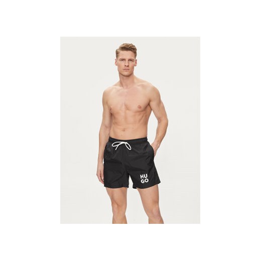 Hugo Szorty kąpielowe Paol 50510190 Czarny Regular Fit M MODIVO