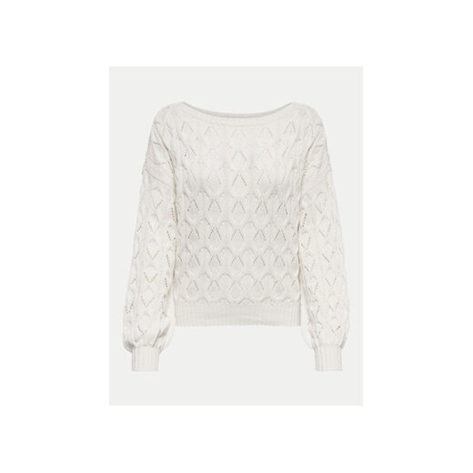 ONLY Sweter Brynn 15222853 Biały Regular Fit L MODIVO