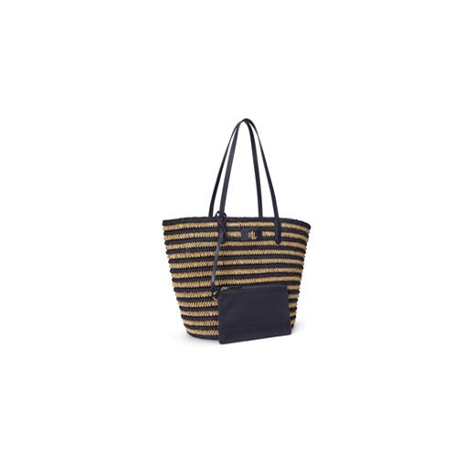 LAUREN RALPH LAUREN Torebka Brie Striped Straw Large Tote Bag 431959019002 one size MODIVO