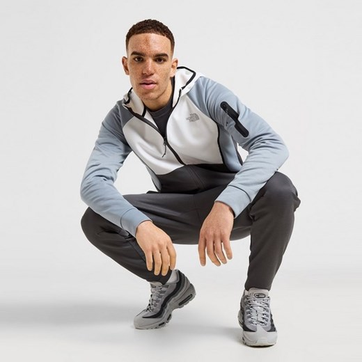 THE NORTH FACE BLUZA Z KAPTUREM TEK FZ HD ANTH/WHT ze sklepu JD Sports  w kategorii Bluzy męskie - zdjęcie 178240989