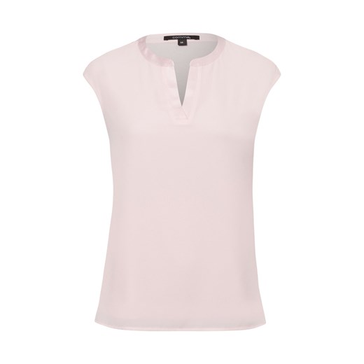comma Bluzka damska Kobiety Sztuczne włókno różowy jednolity ze sklepu vangraaf w kategorii Bluzki damskie - zdjęcie 178241126