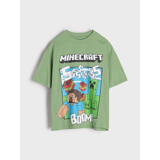 Sinsay - Koszulka Minecraft - zielony Sinsay 170 Sinsay