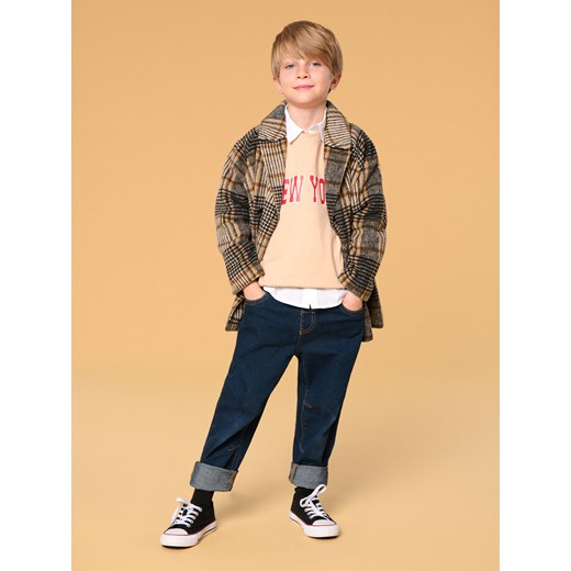 Sinsay - Bluzy z napisem 2 pack - kremowy Sinsay 134 Sinsay