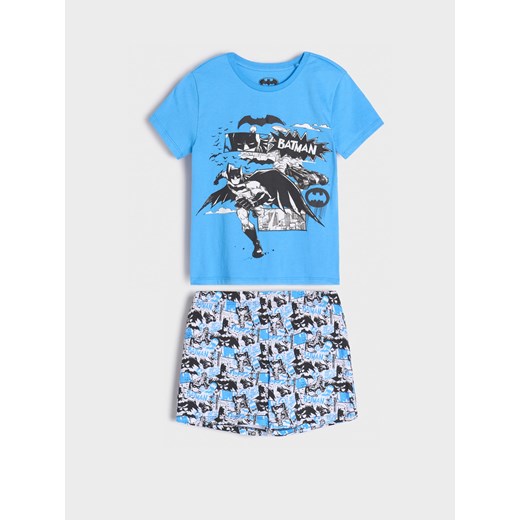 Sinsay - Piżama dwuczęściowa Batman - niebieski Sinsay 104 Sinsay