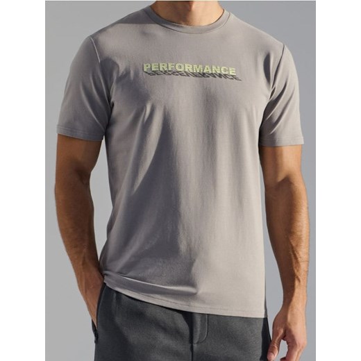 Sinsay - Koszulka SNSY PERFORMANCE - kremowy ze sklepu Sinsay w kategorii T-shirty męskie - zdjęcie 178243216