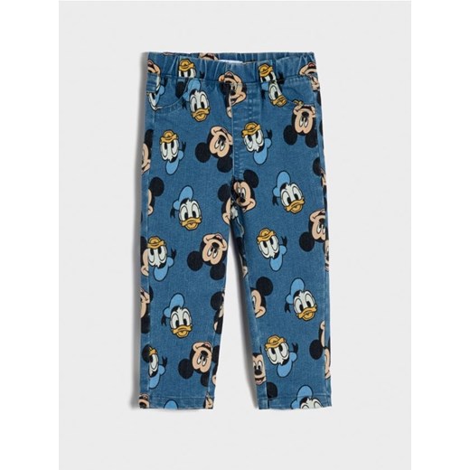 Sinsay - Jeansy pull on Mickey Mouse - granatowy ze sklepu Sinsay w kategorii Spodnie i półśpiochy - zdjęcie 178243259