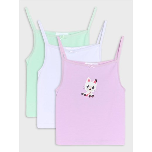 Sinsay - Podkoszulki Gabby's Dollhouse 3 pack - biały Sinsay 140 Sinsay