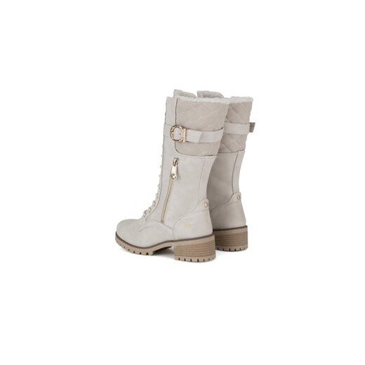 Mustang Kozaki 1435-602 Biały Mustang 38 MODIVO