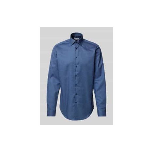 Koszula biznesowa o kroju regular fit z listwą guzikową ze sklepu Peek&Cloppenburg  w kategorii Koszule męskie - zdjęcie 178244416
