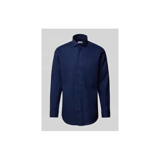 Koszula biznesowa o kroju regular fit z kołnierzykiem typu cutaway ze sklepu Peek&Cloppenburg  w kategorii Koszule męskie - zdjęcie 178244455