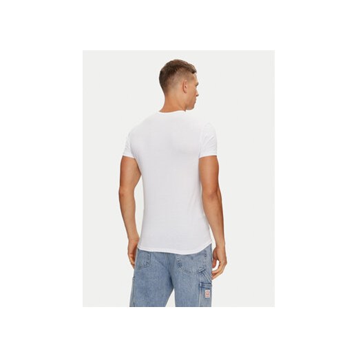 Biały t-shirt męski Emporio Armani casualowy