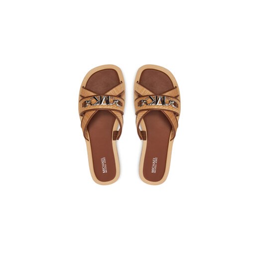 MICHAEL Michael Kors Klapki Tiffanie Flat Slide 40S4TFFS1D Brązowy Michael Michael Kors 40 MODIVO
