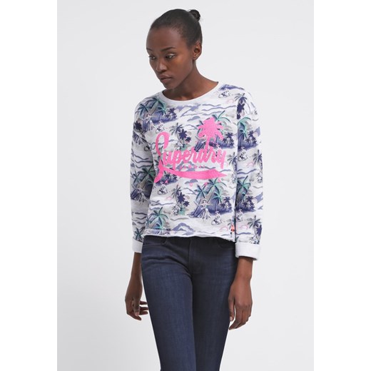 Superdry HAWAII ISLAND Bluza ice marl hula zalando Bluzy z nadrukiem damskie