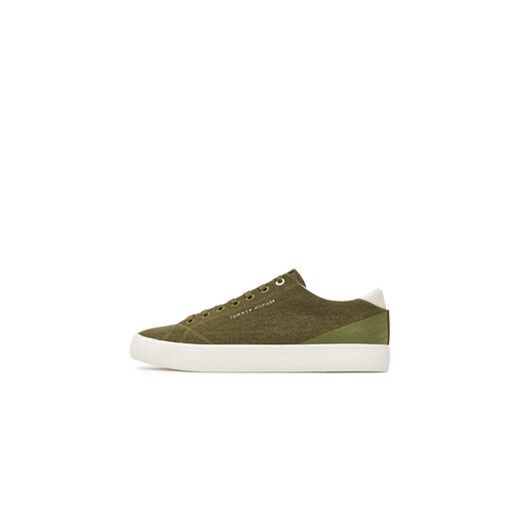 Tommy Hilfiger Tenisówki Th Hi Vulc Low Summer Cvs FM0FM05056 Zielony Tommy Hilfiger 42 MODIVO