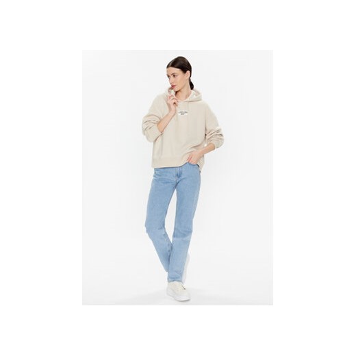 Calvin Klein Jeans Bluza J20J220701 Beżowy Relaxed Fit 3XL MODIVO