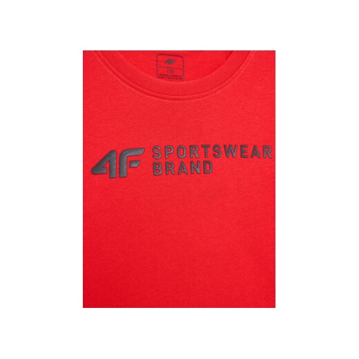 4F T-Shirt 4FJSS23TTSHM292 Czerwony Regular Fit 122 MODIVO