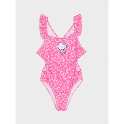 Sinsay - Kostium kąpielowy Hello Kitty - różowy ze sklepu Sinsay w kategorii Stroje kąpielowe - zdjęcie 178252937