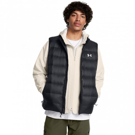 Męski bezrękawnik z puchem naturalnym Under Armour Legend Down Vest - czarny ze sklepu Sportstylestory.com w kategorii Kamizelki męskie - zdjęcie 178253066
