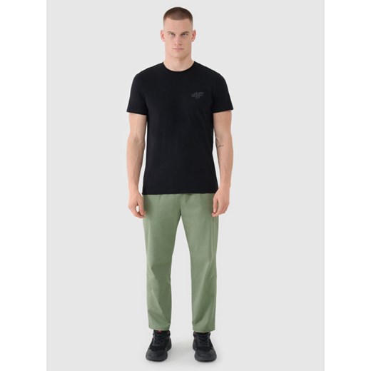Męski t-shirt z nadrukiem 4F 4FWSS25TTSHM1974 - czarny XXL Sportstylestory.com