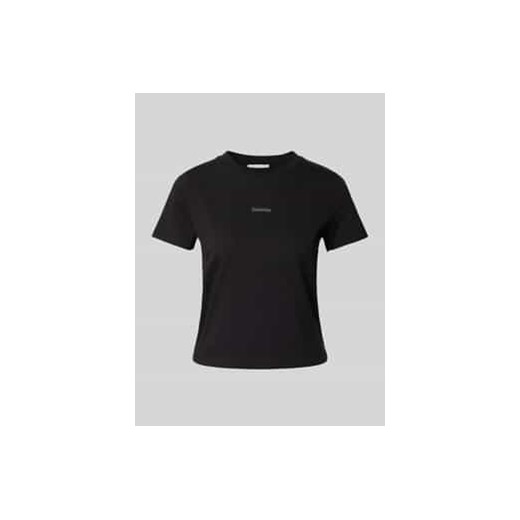 T-shirt o kroju regular fit z naszywką z logo ze sklepu Peek&Cloppenburg  w kategorii Bluzki damskie - zdjęcie 178253577