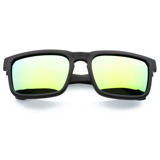 Okulary Polaryzacyjne Wayfarer Lustrzanki 0468 born86 bezowy Okulary lustrzanki męskie