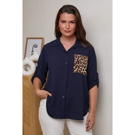 Curvy Lady Koszula w kolorze granatowym Curvy Lady 40/42 okazyjna cena Limango Polska
