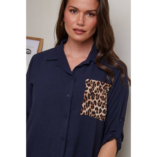 Curvy Lady Koszula w kolorze granatowym Curvy Lady 40/42 wyprzedaż Limango Polska