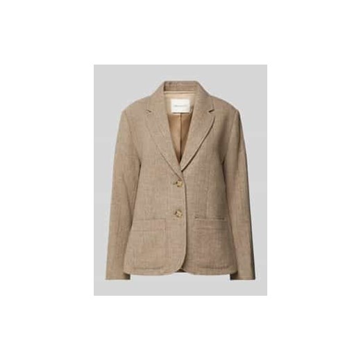 Żakiet o kroju regular fit z kołnierzem z połami ze sklepu Peek&Cloppenburg  w kategorii Marynarki damskie - zdjęcie 178257737