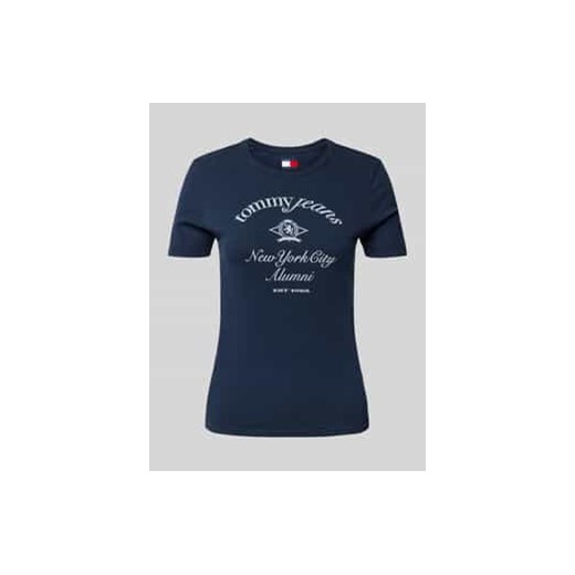 T-shirt z nadrukiem z logo ze sklepu Peek&Cloppenburg  w kategorii Bluzki damskie - zdjęcie 178257807