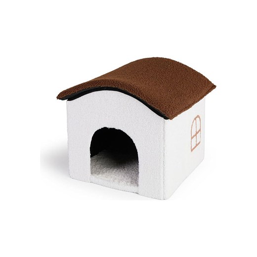 Lifa Living Domek w kolorze biało-brązowym dla zwierząt - 38 x 36 x 39 cm Lifa Living onesize wyprzedaż Limango Polska