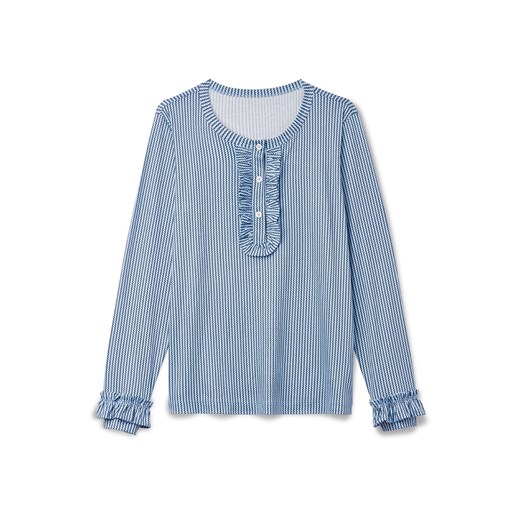 Calida Koszulka w kolorze niebiesko-białym Calida M Limango Polska wyprzedaż
